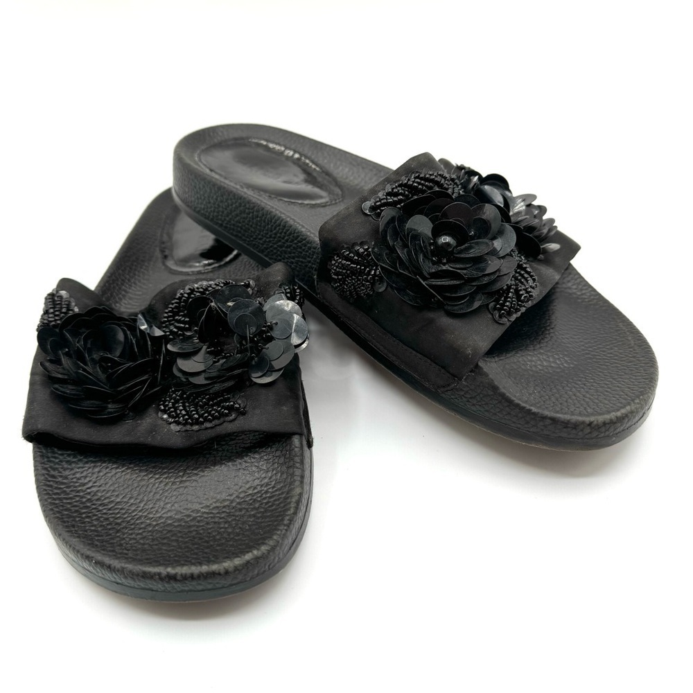 Gianni Bini Black Detailed Sandals size 6